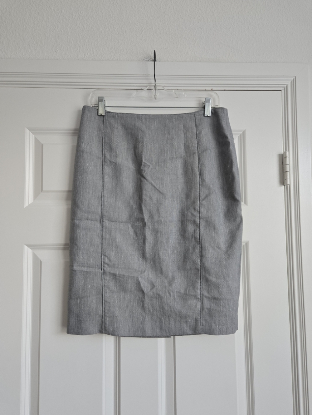 White House Black Market Gray Pencil Skirt - Tailored Office Style